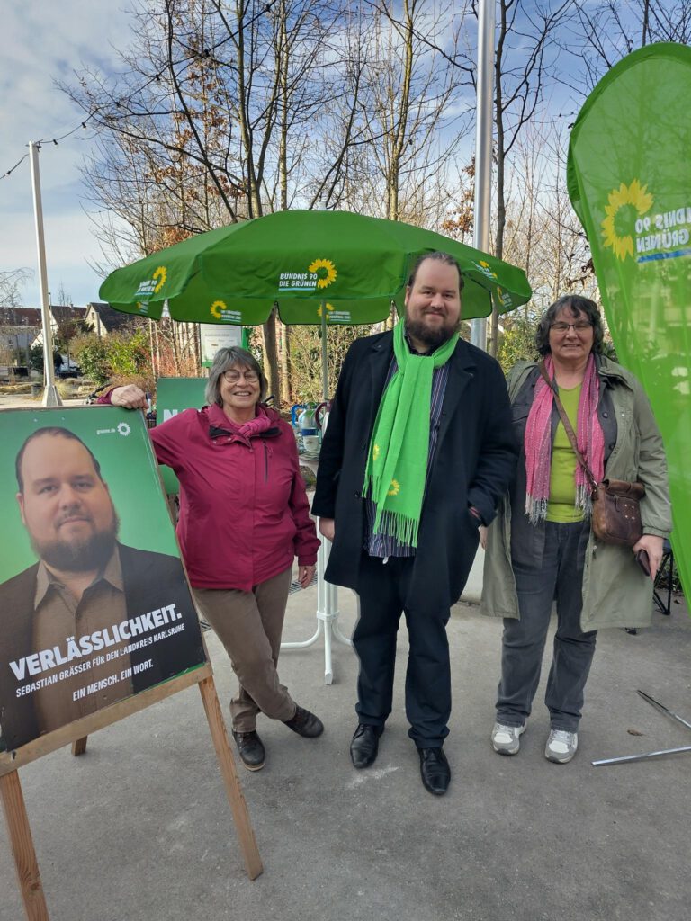 Bundestagswahl 2025 – Grüner Infostand Wochenmarkt Neue Mitte